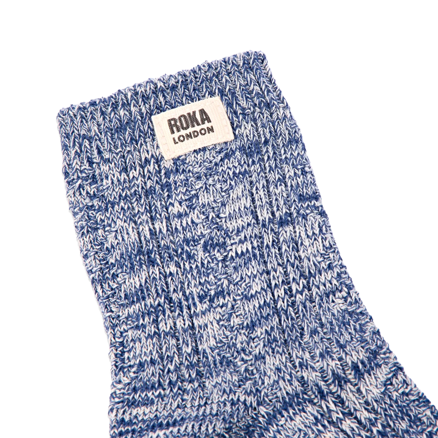 Roka London Wallace strømper Coastal Blue 36-42 dame