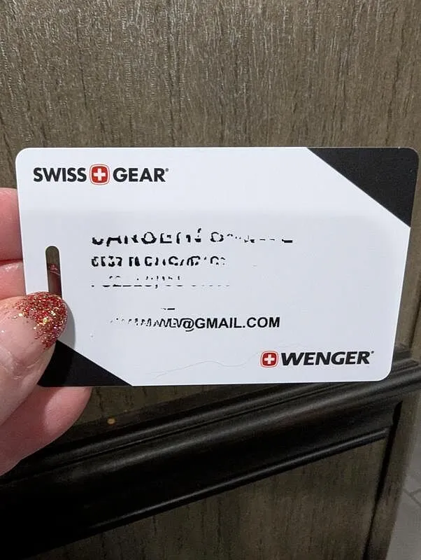 SWISSGEAR kuffertmærke personligt Black/White 2-pak