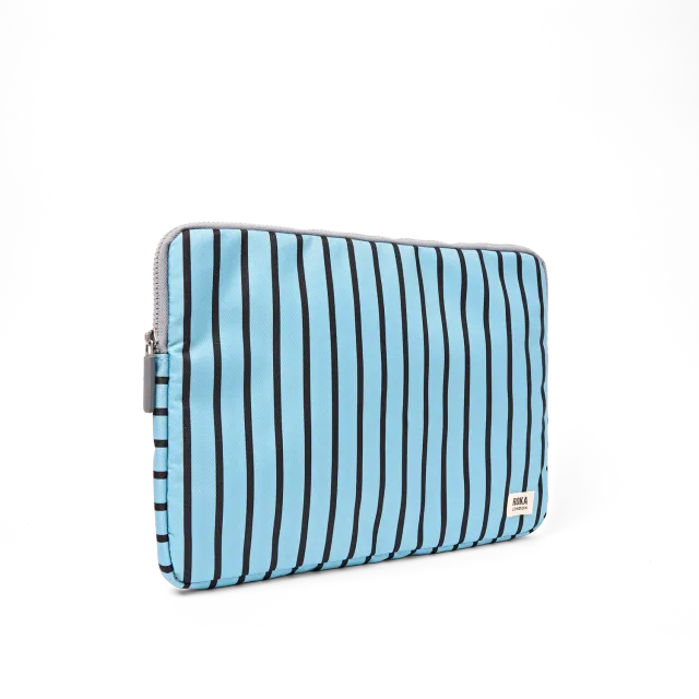 Roka London Brick Lane laptop sleeve 14" Blue Stripe