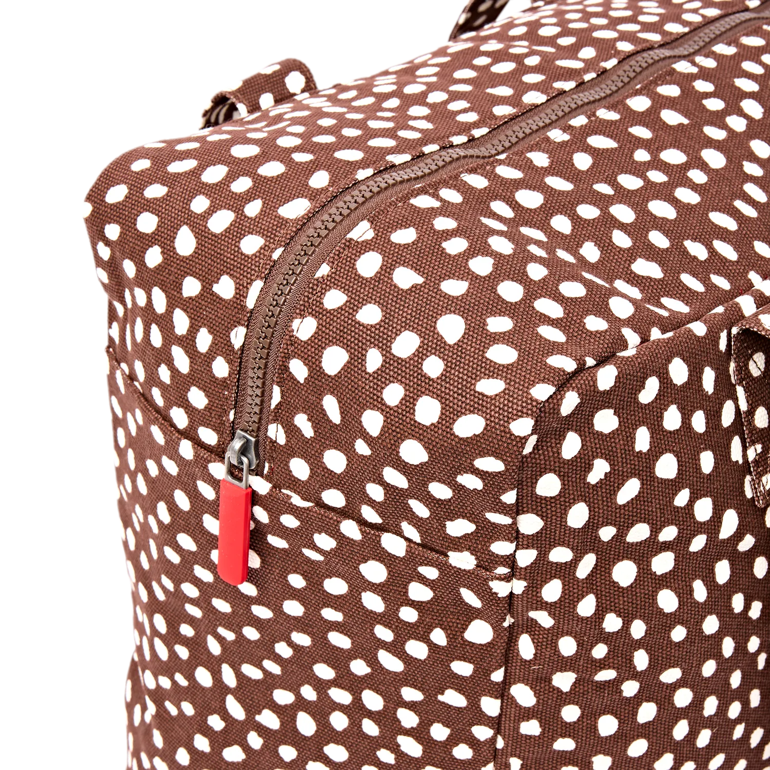 Roka London Sloane Medium skuldertaske Brown Spot laptop