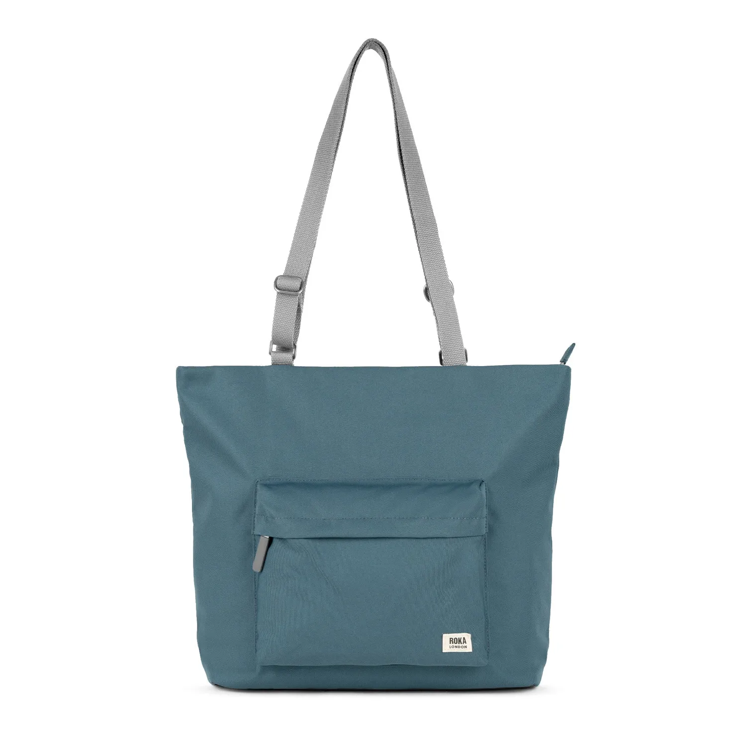 Roka London Trafalgar tote taske blå medium 19,5 liter
