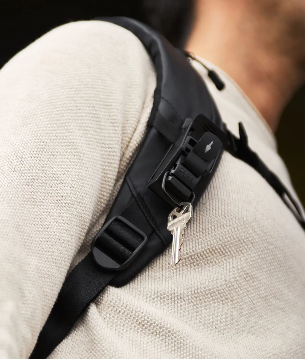 Alpaka HUB Keychain nøglering sort til 8 nøgler