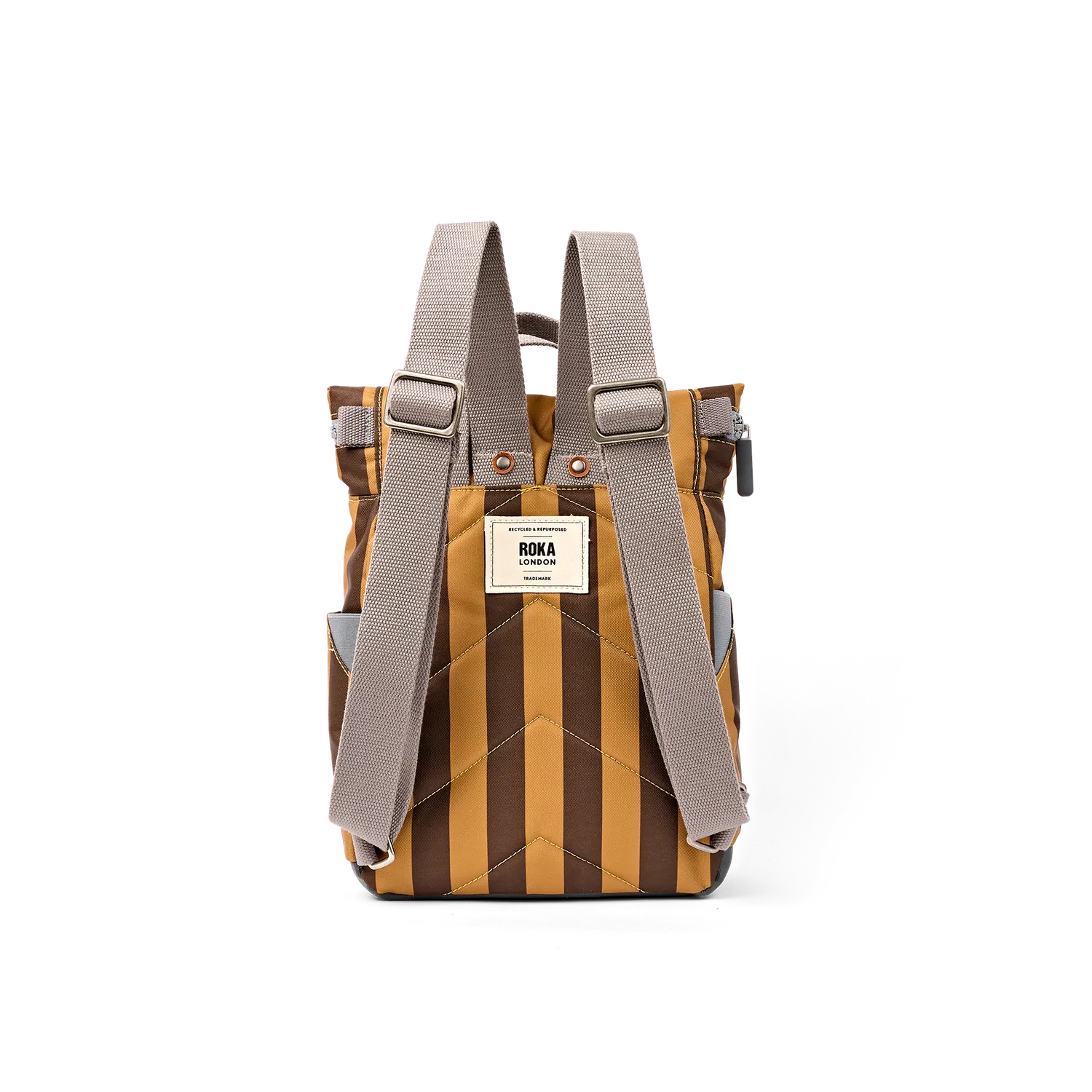 Roka London Canfield rygsæk Brown Stripe Small 9,8 liter