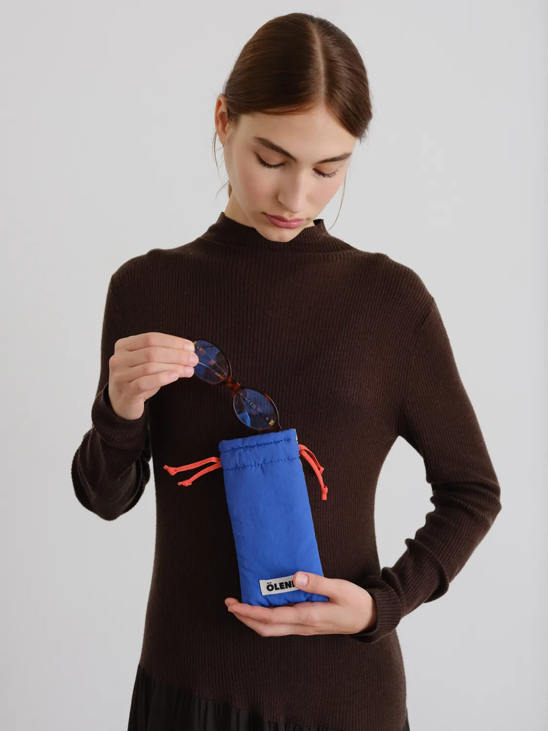 Ölend Padded Glasses Sleeve brilleetui cobalt lime coral
