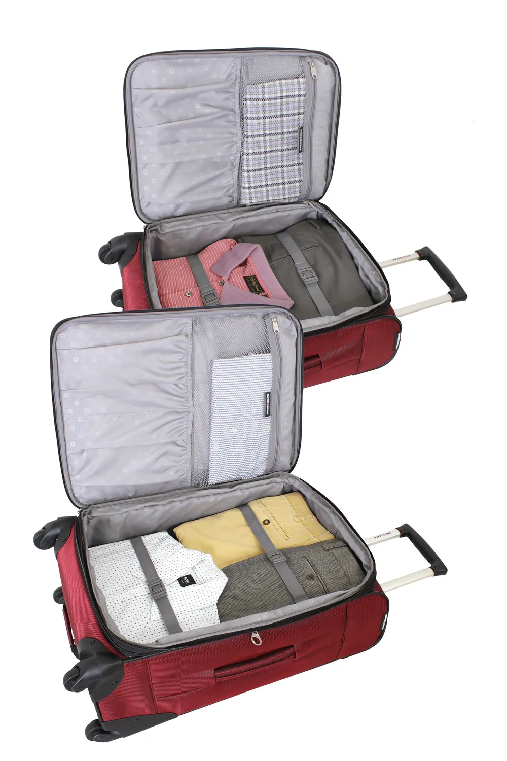 Swissgear 7211 kuffertsæt spinner Burgundy 2 dele udvidelig