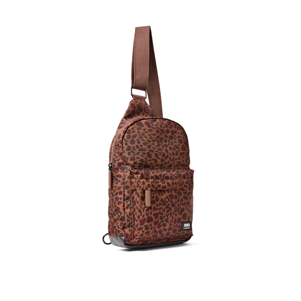 Roka London Willesden crossbody mini leopard large