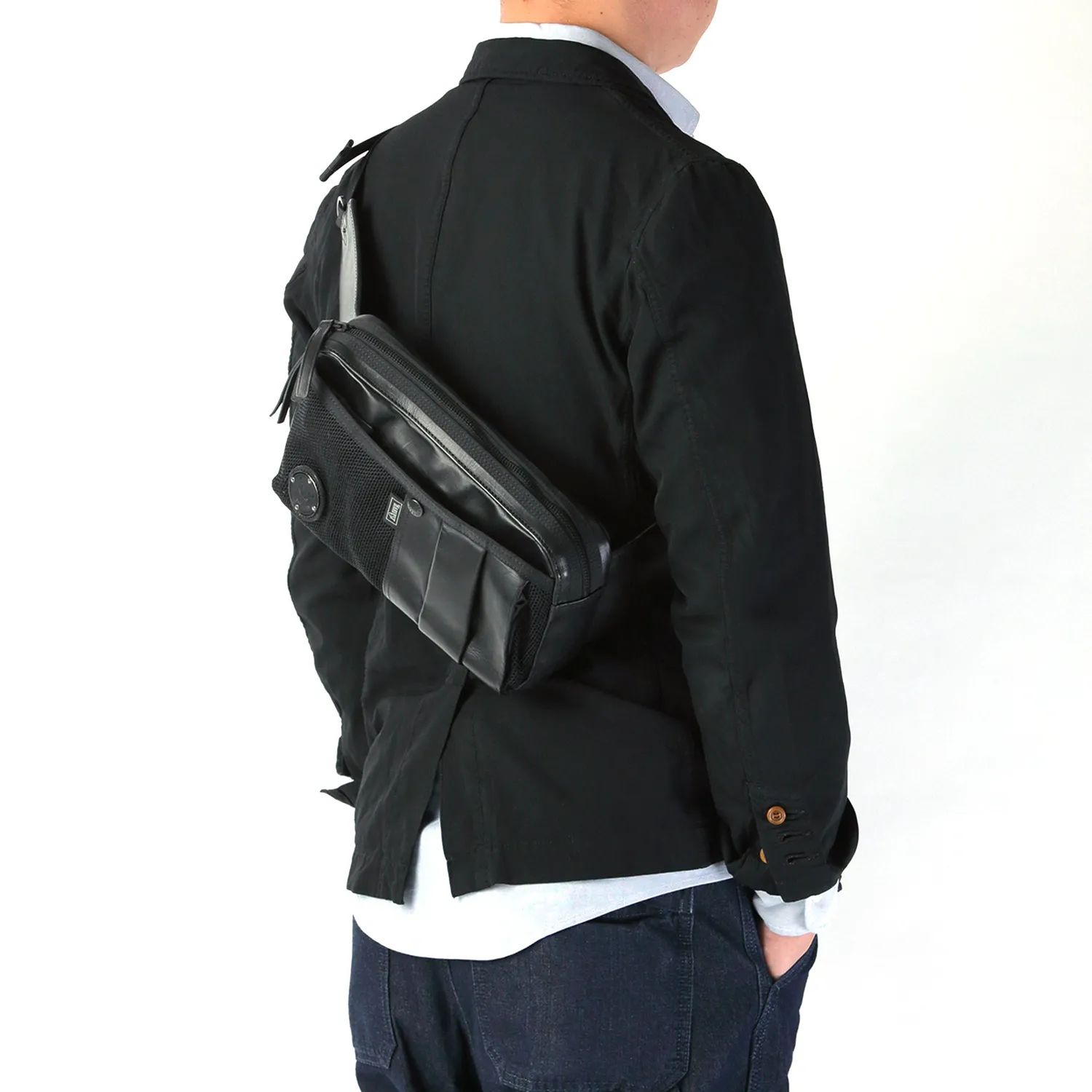 Harvest Label Custom Pelle HP-0201 bæltetaske sort læder