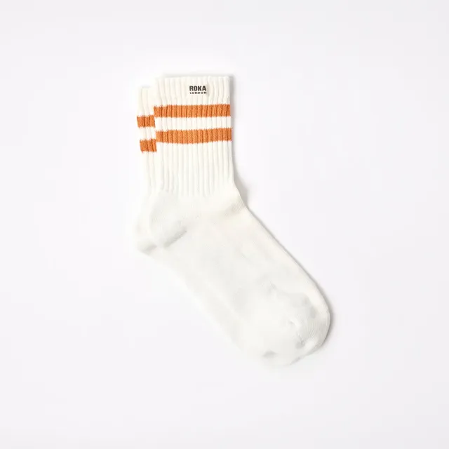 Roka London Windsor strømper burnt orange herre