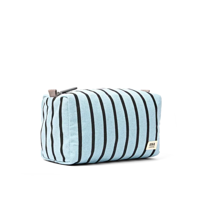 Roka London Maygrove toilettaske Blue Stripe Small