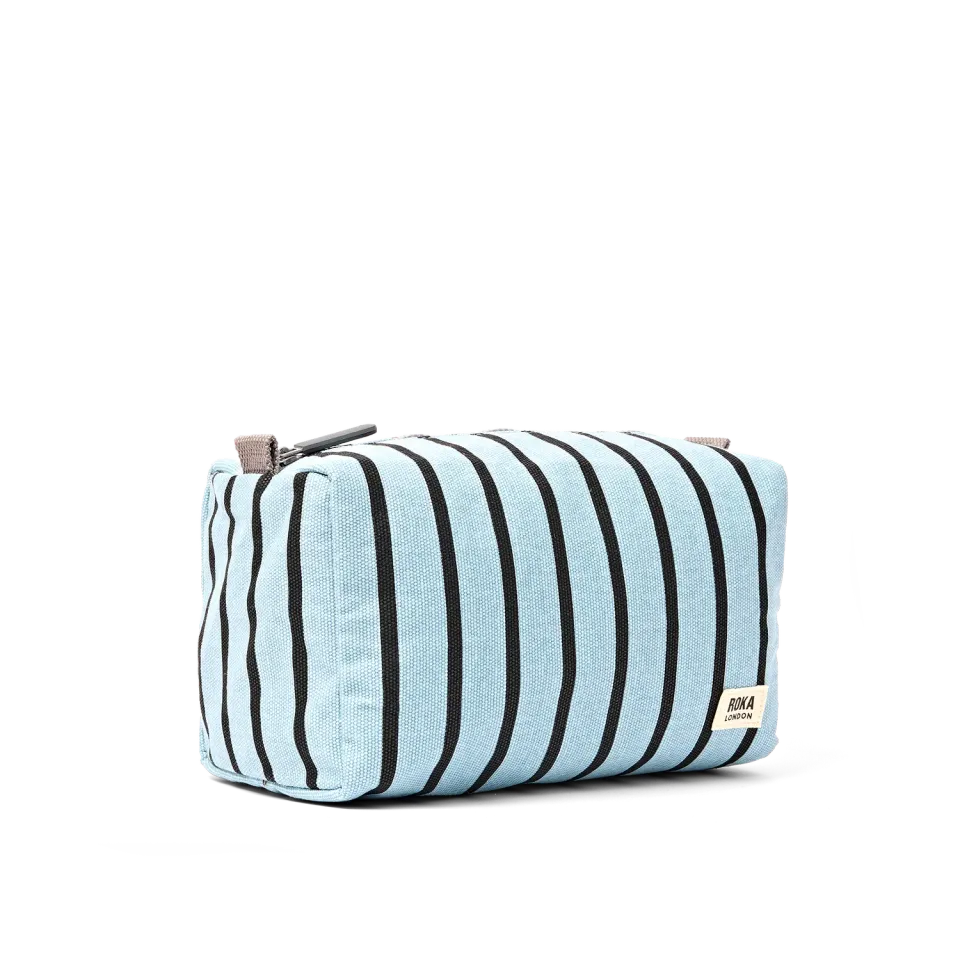 Roka London Maygrove toilettaske Blue Stripe Small