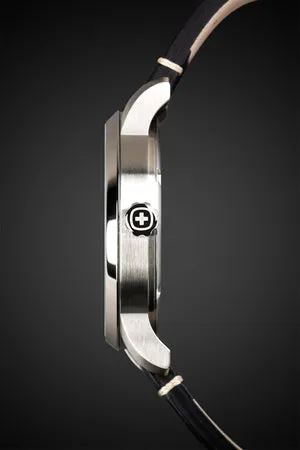 SWISSGEAR Legacy herreur sort læder 100m