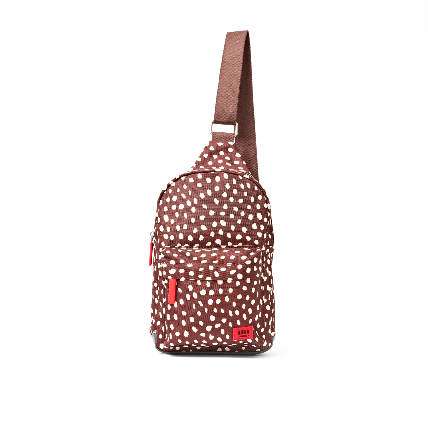 Roka Willesden skuldertaske Brown Dot Large 5,0 liter