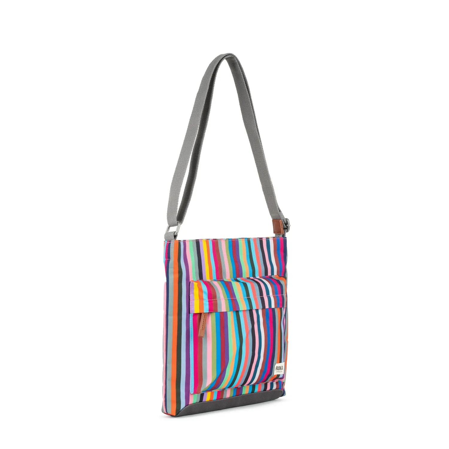 Roka London Kennington skuldertaske Multi Stripe
