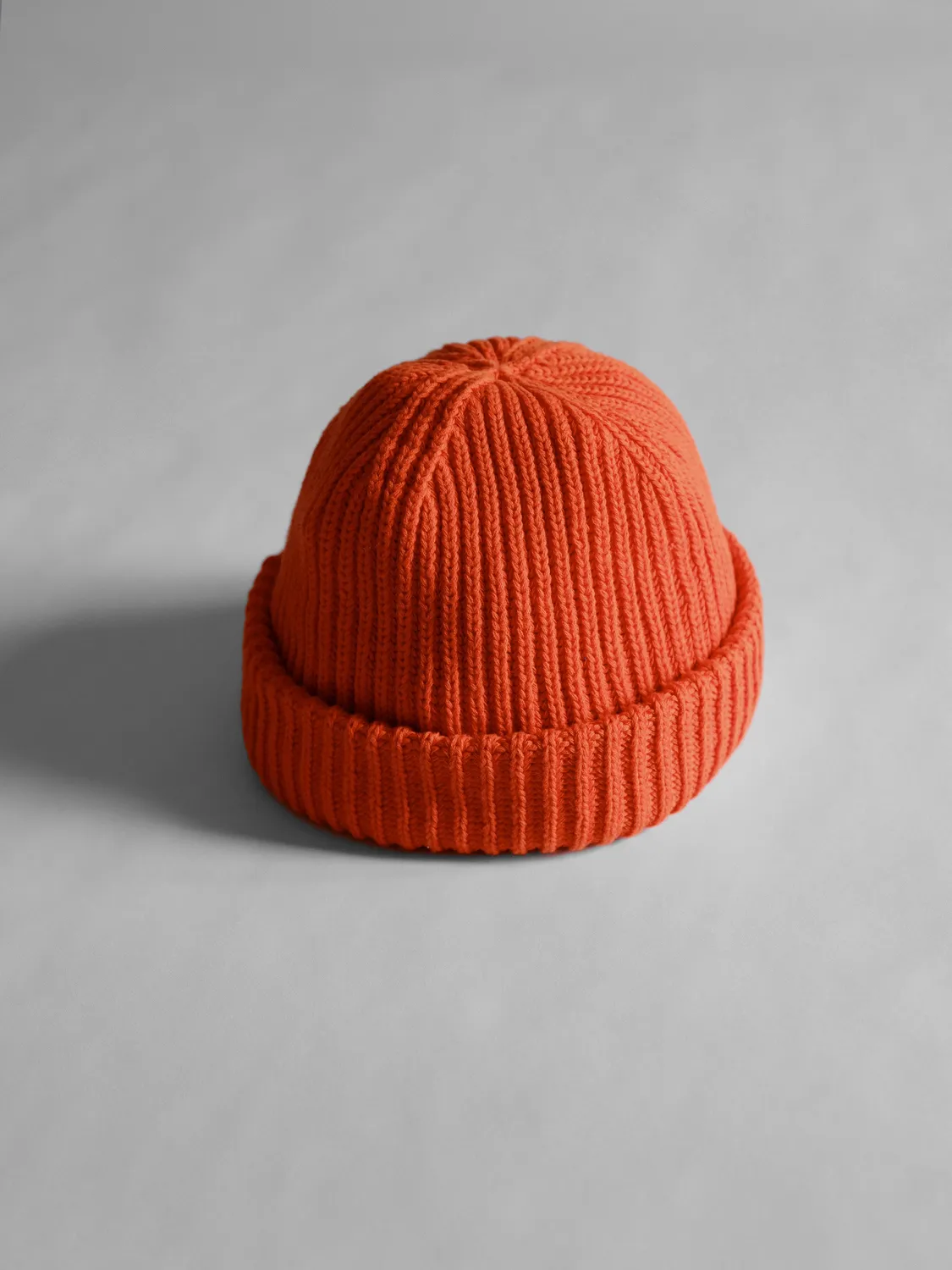Ölend Beanie hue coral økologisk bomuld
