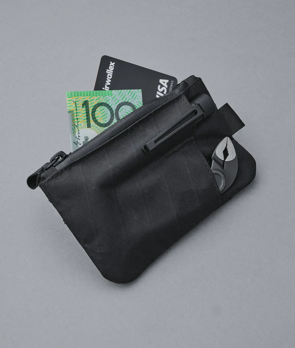 Alpaka Zip Pouch Pro kortpung sort X-Pac