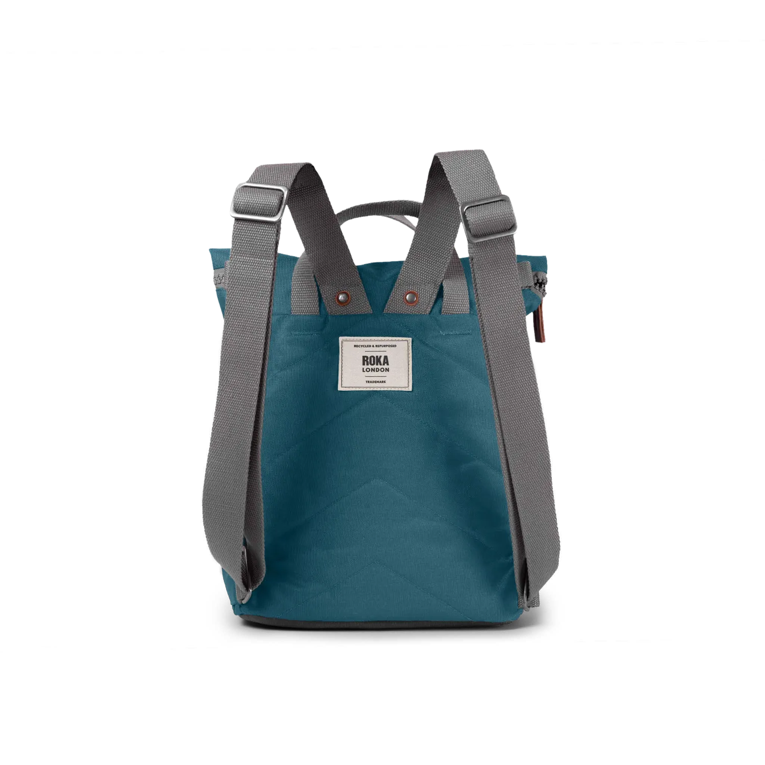 Roka London Finchley Teal rygsæk medium vandafvisende