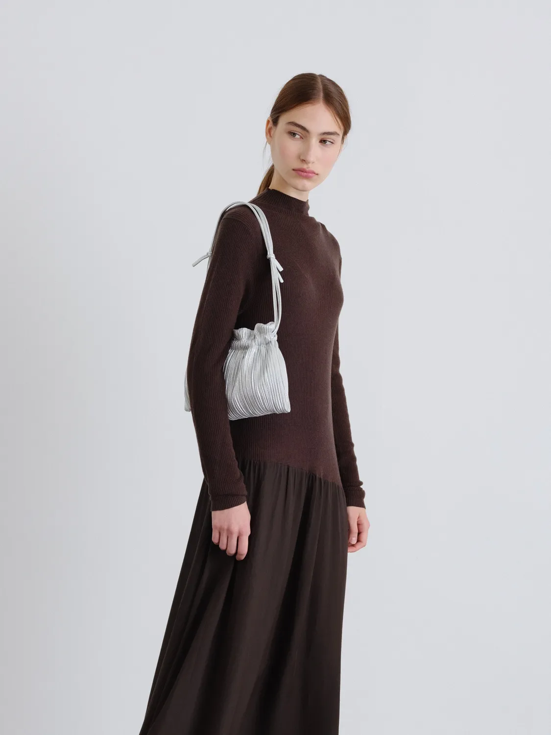 Ölend Shell Bag skuldertaske sølv festtaske