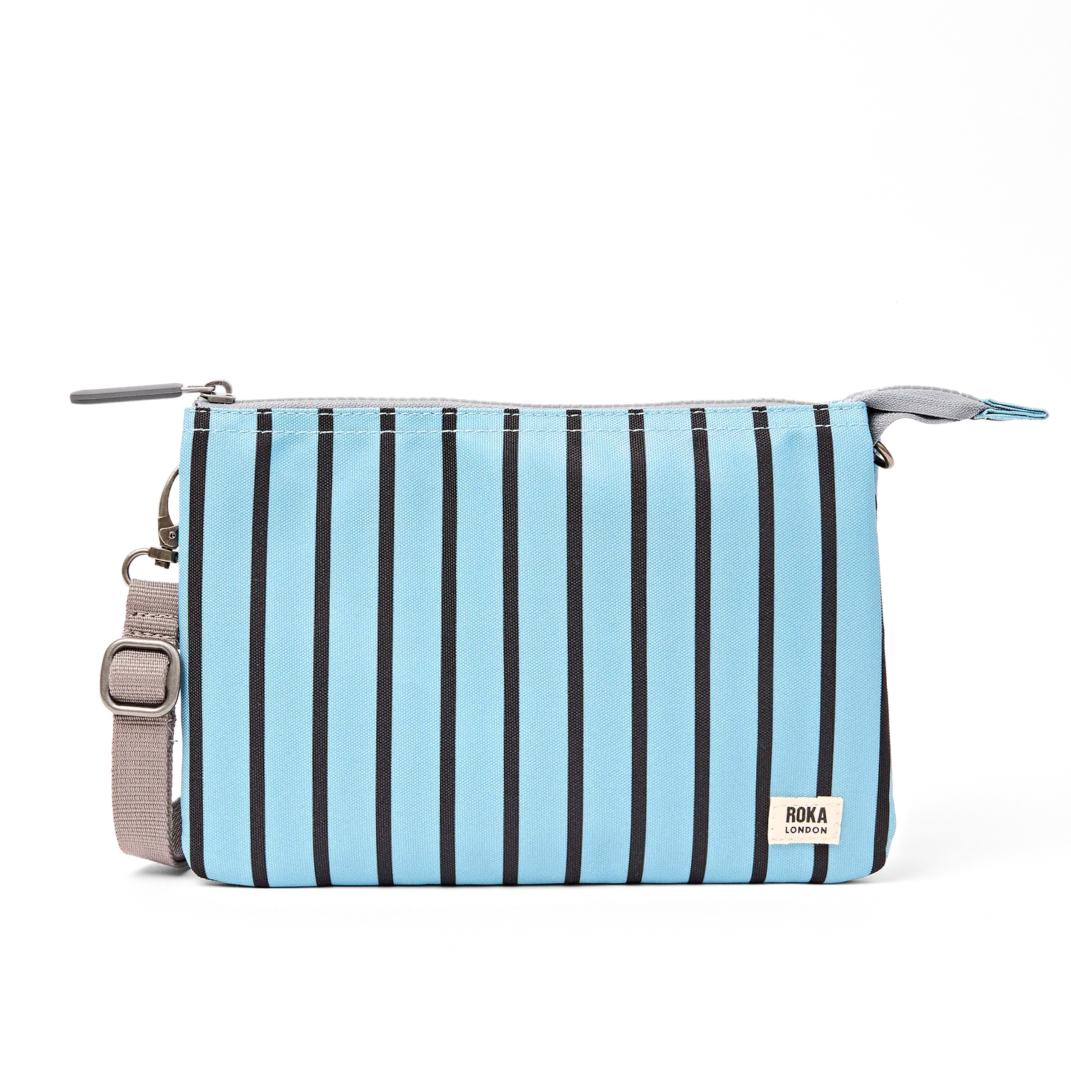 Roka Carnaby XL crossbodytaske Extra Large blå stribet