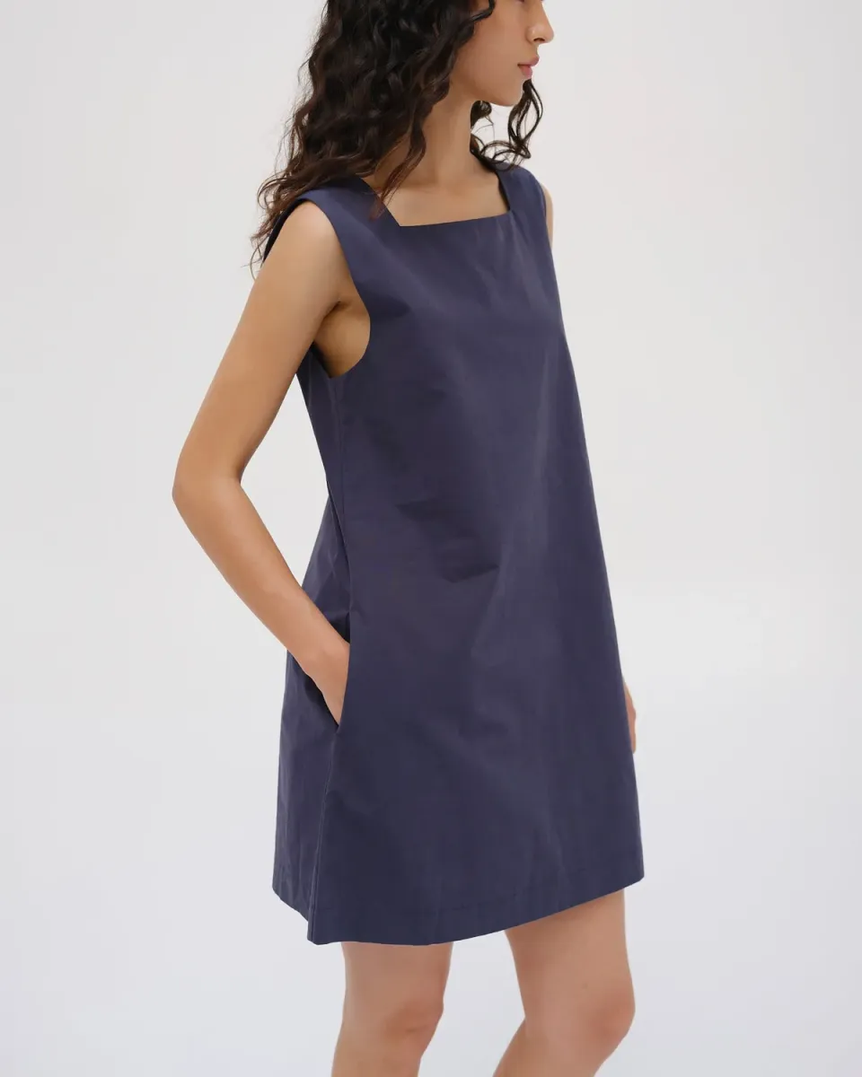 Ölend Mini Dress kjole off-white lommer