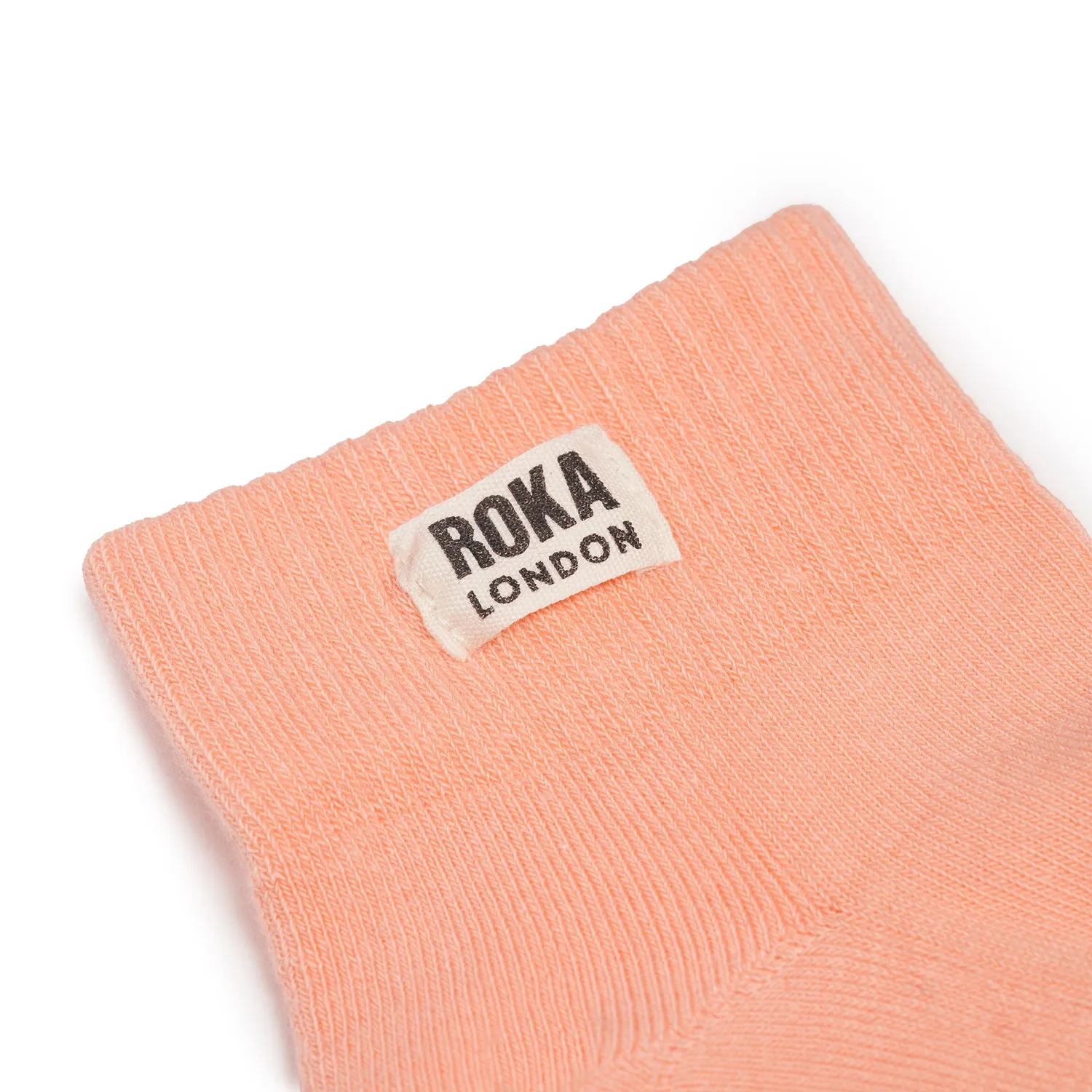 Roka London Wembley dame ankelstrømper nougat økologisk bomuld