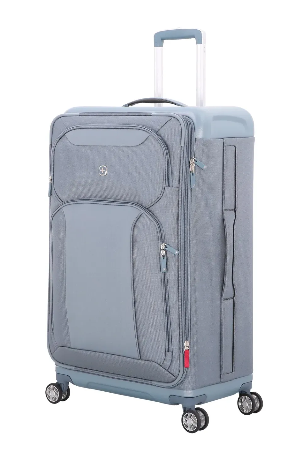 SwissGear Tensilite Large Checked Spinner kuffert sølv/blå 29"