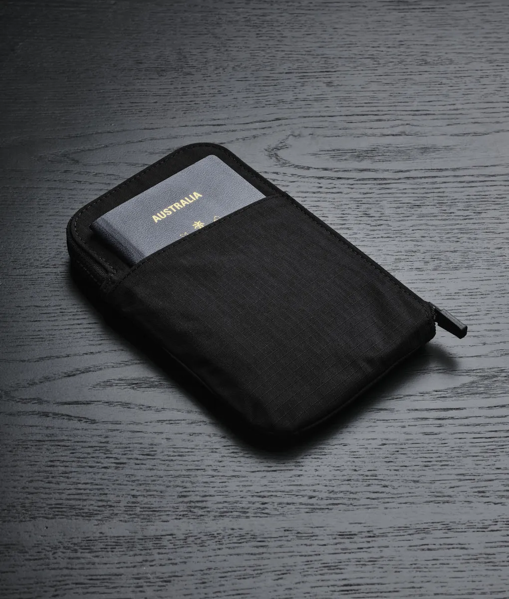 Alpaka Zip Rejsepung Travel Wallet sort RFID