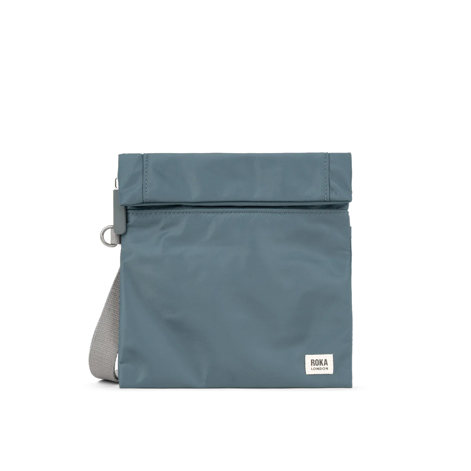 Roka London Stratford Crossbody skuldertaske Smoke Small roll-top
