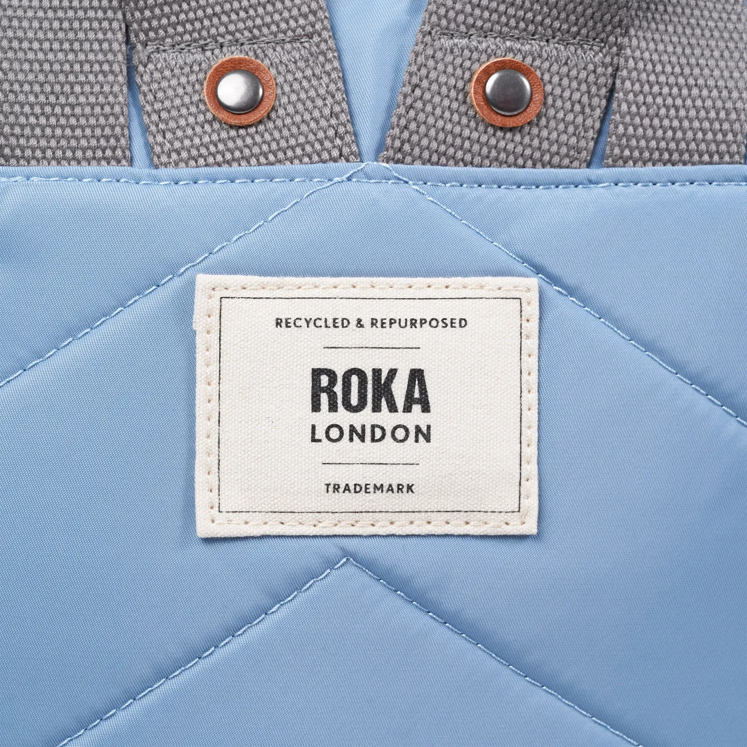 Roka London Canfield rygsæk retro blue small blå