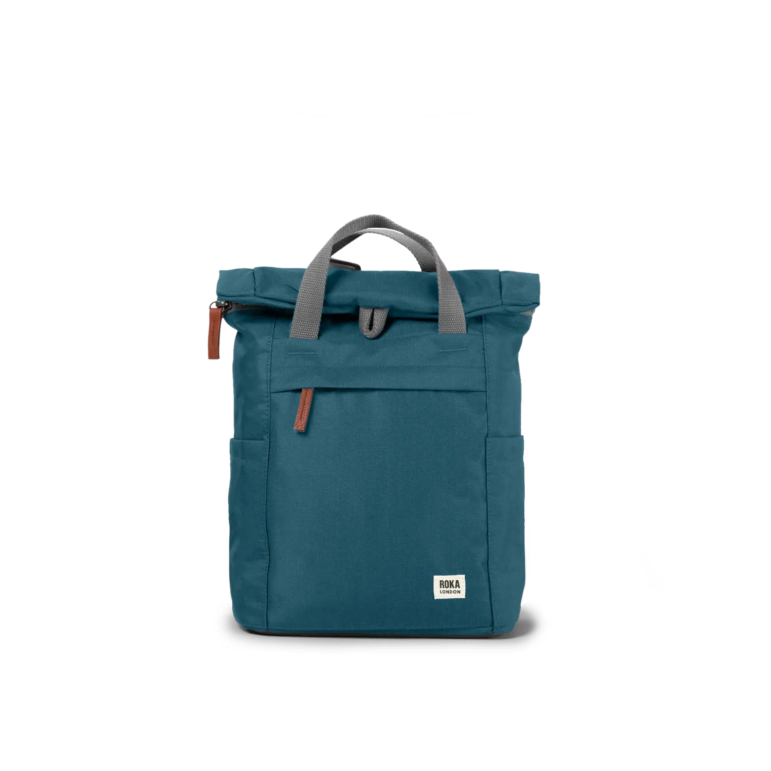 Roka London Finchley Teal rygsæk medium vandafvisende