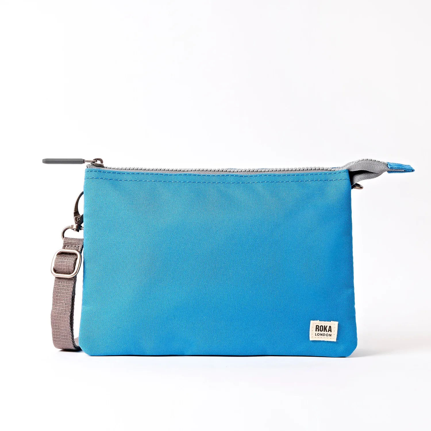 Roka London Carnaby crossbody XL malibu blue kort