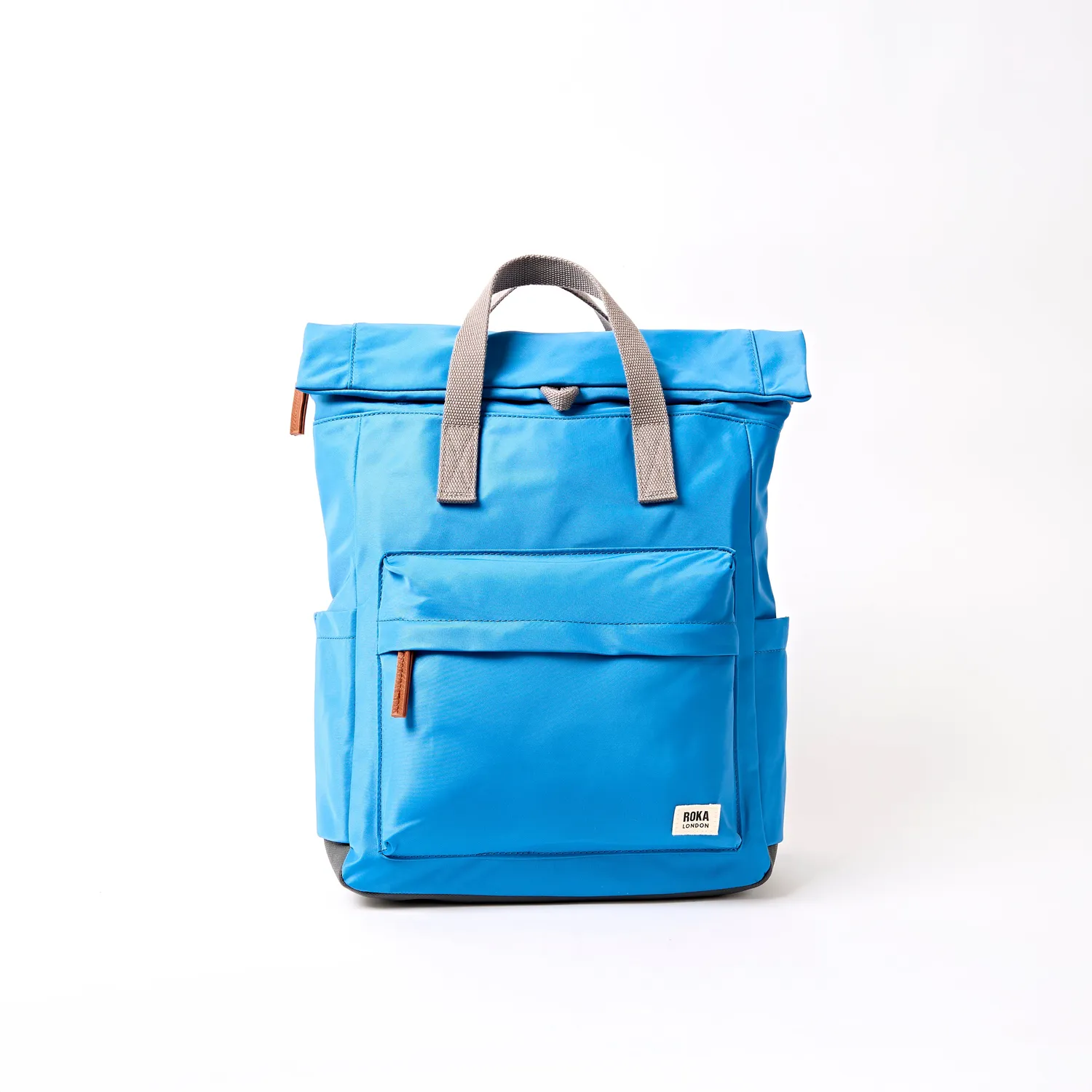 Roka London Canfield Roll Top rygsæk Medium blå