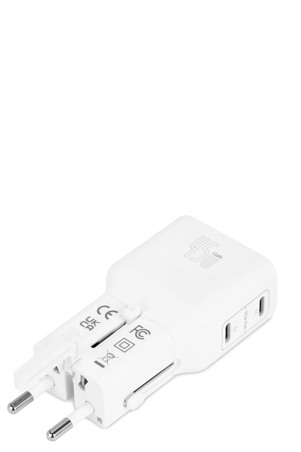 Swissgear Worldwide Fast Charger oplader hvid GaN