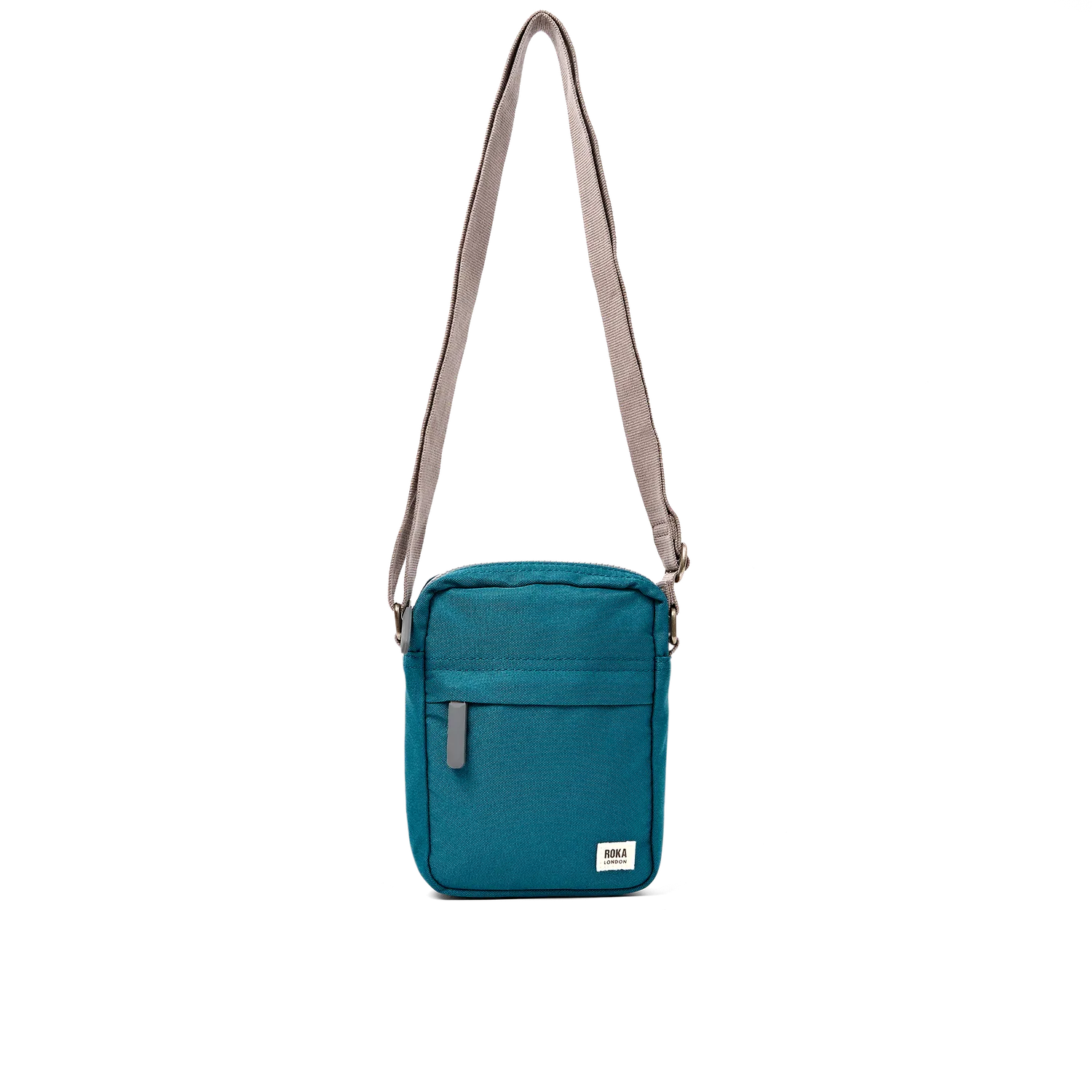 Roka London Bond Pocket crossbody taske Deep Teal Small
