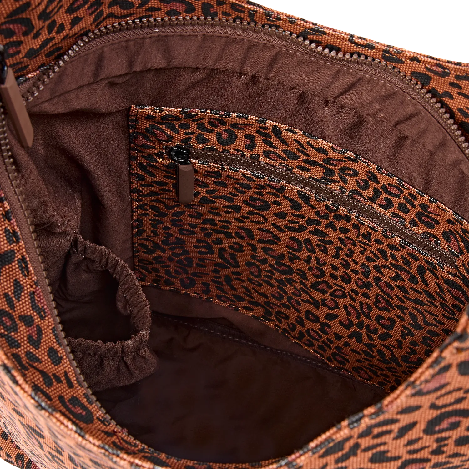 Roka London Hoxton Large skuldertaske Leopard Mini 15,3 liter