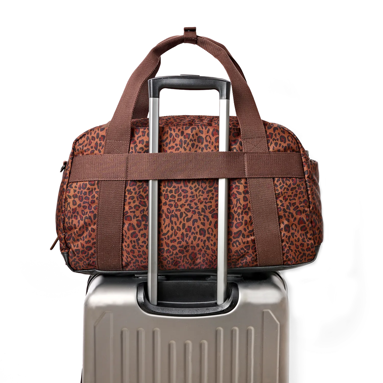Roka London Gatwick Carry-On duffel Mini Leopard S 15" laptop