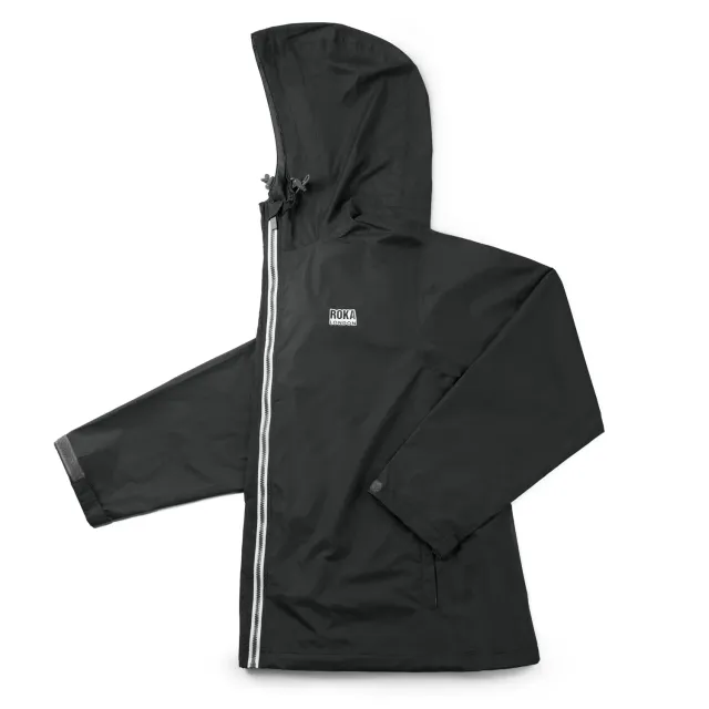 Roka London Holborn Rain Jacket regnjakke sort 10000 mm