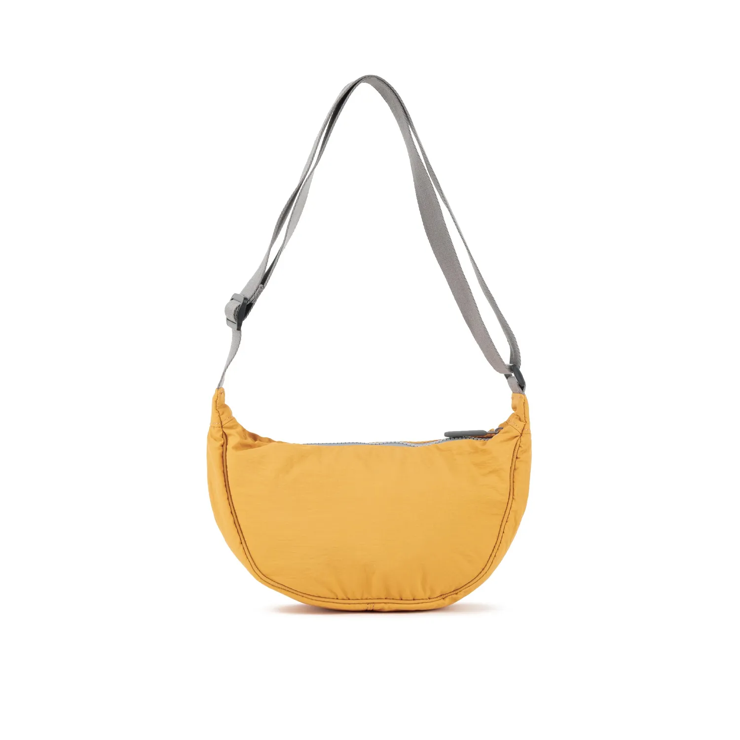 Roka London Farringdon Half Moon taske Small gul puffy