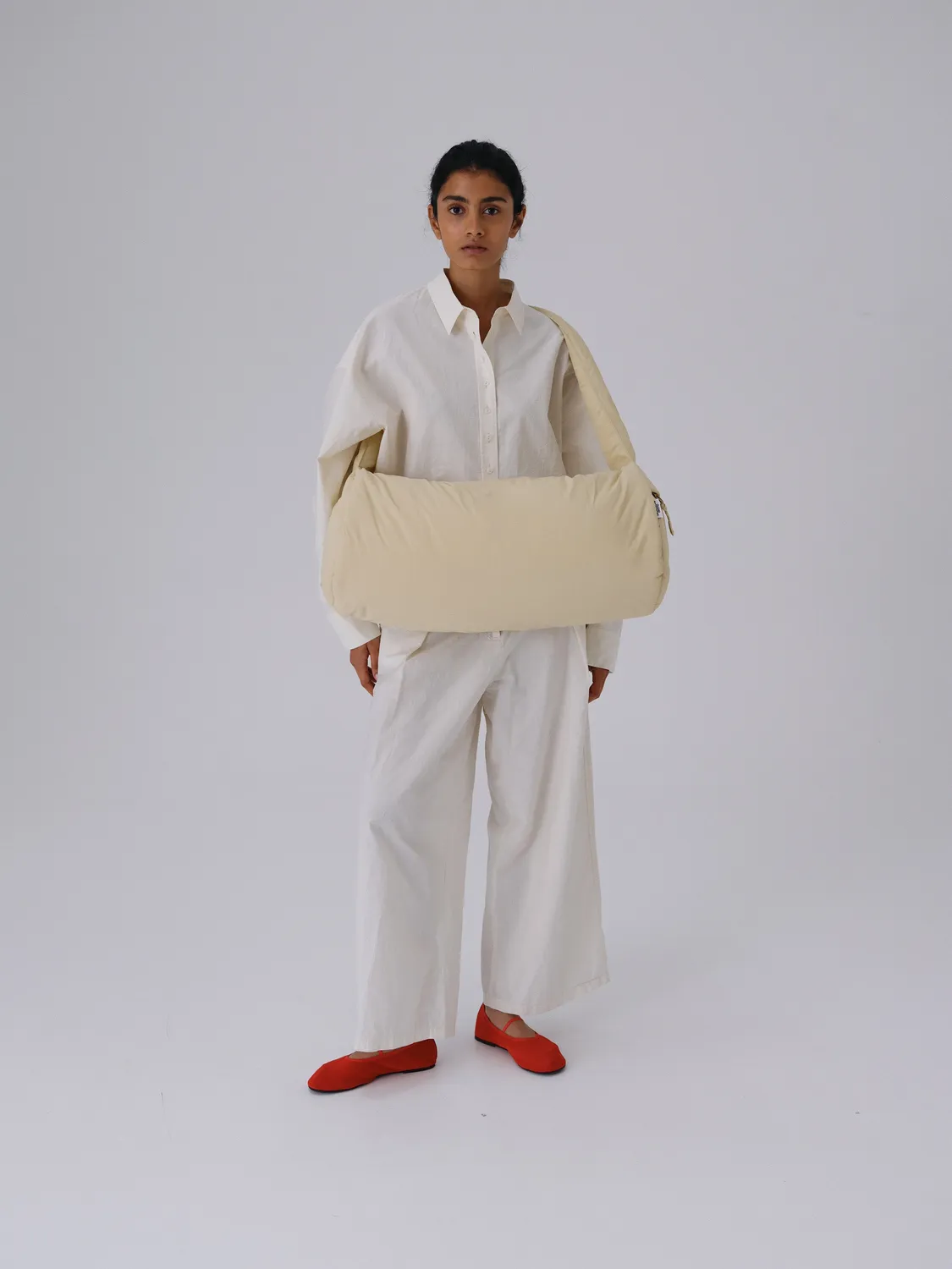 Ölend Puffy Duffle Bag rejsetaske butter yellow puffer