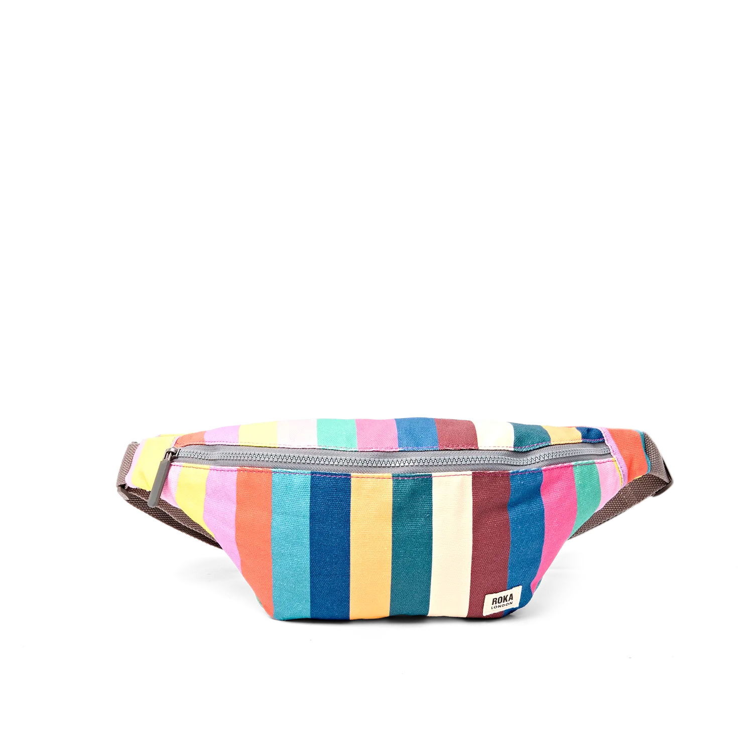 Roka London Mill Hill bæltetaske wide stripe multi lille