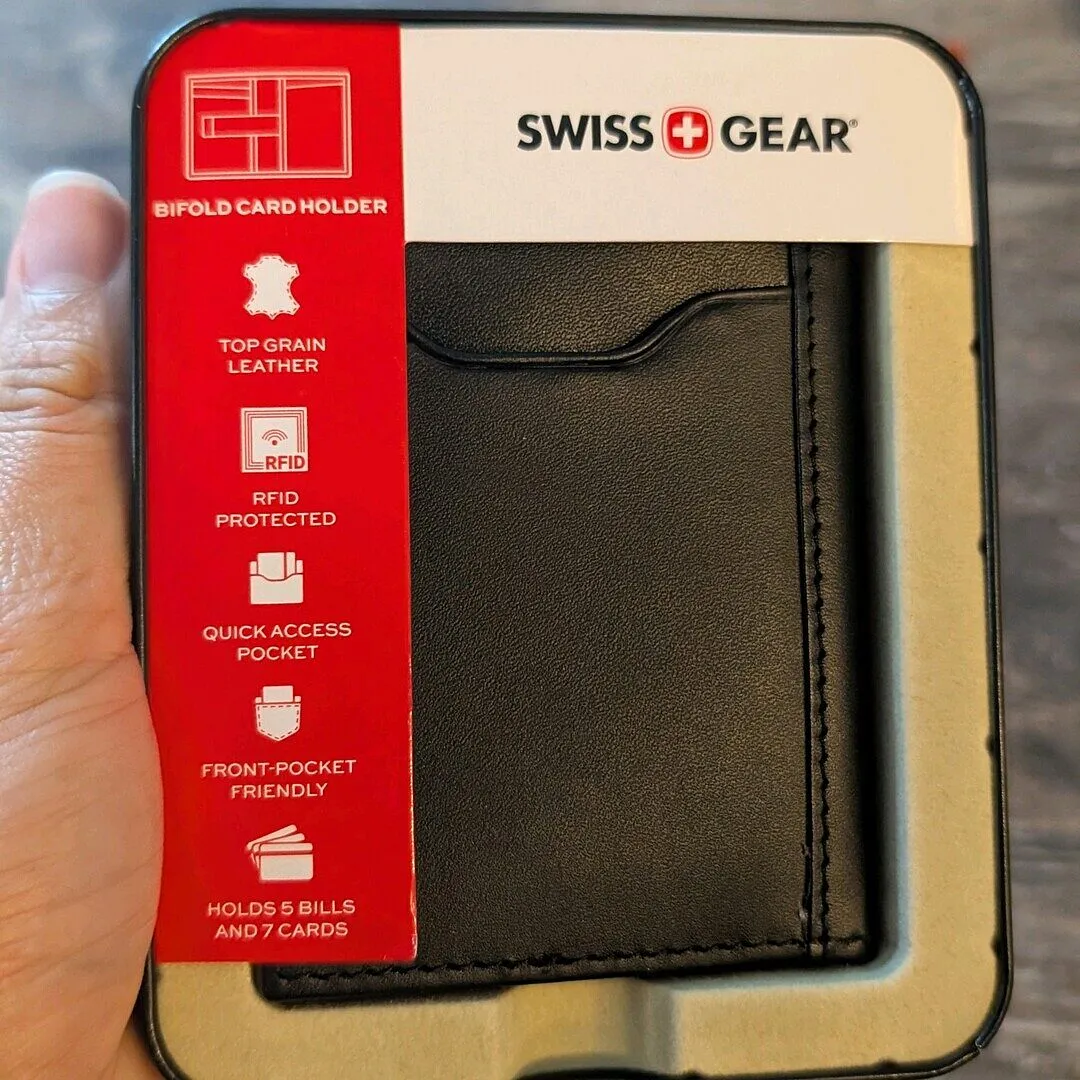 Swissgear Slymn BiFold pung kortholder læder RFID
