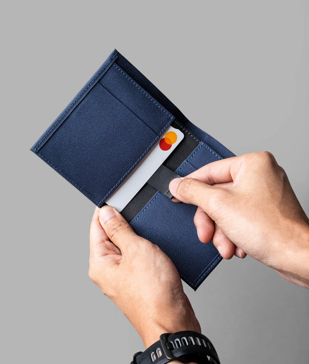 Alpaka ARK Bifold Cash Wallet pung blå Axoflux magnetluk