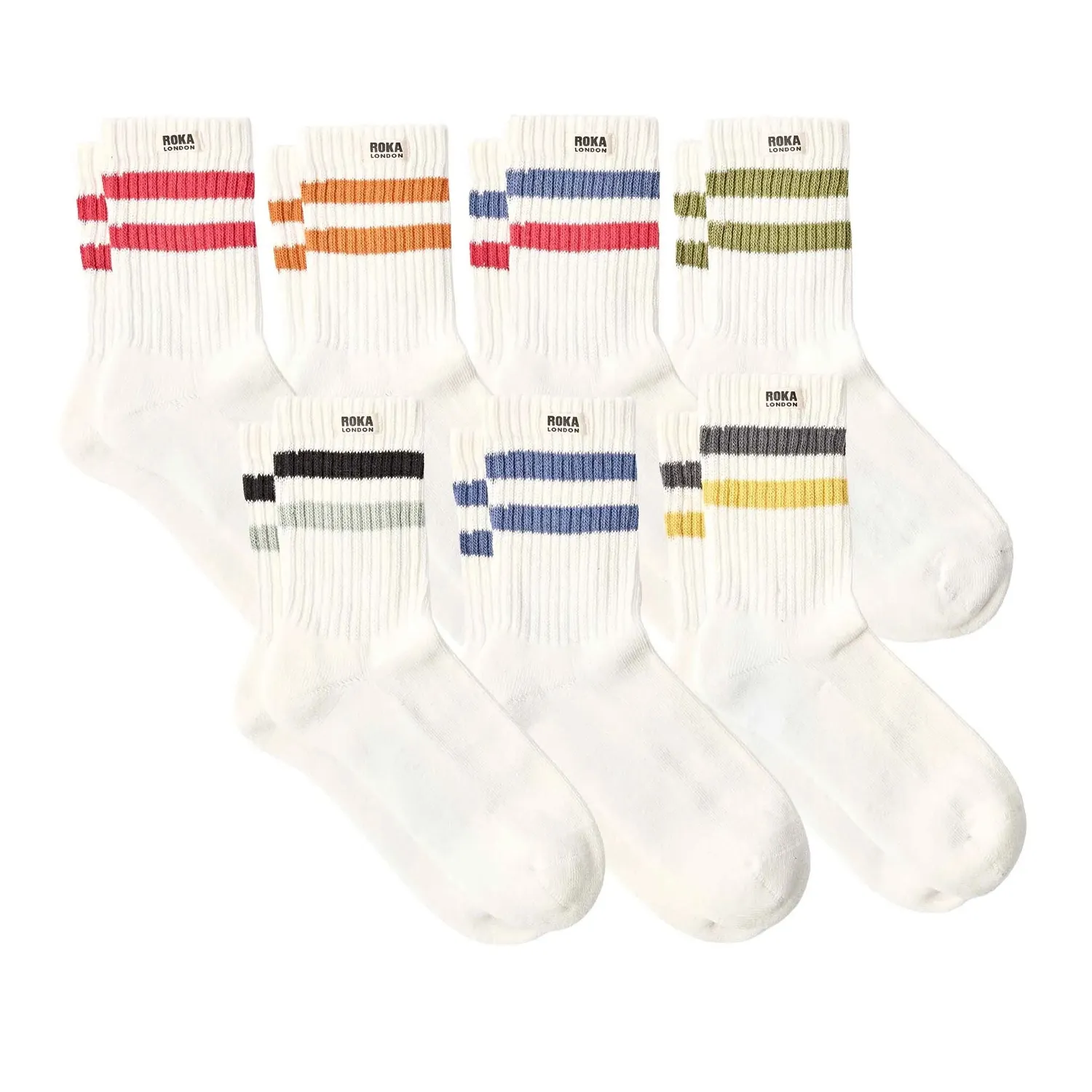 Roka London Windsor Varsity strømper herre 3-pak rød