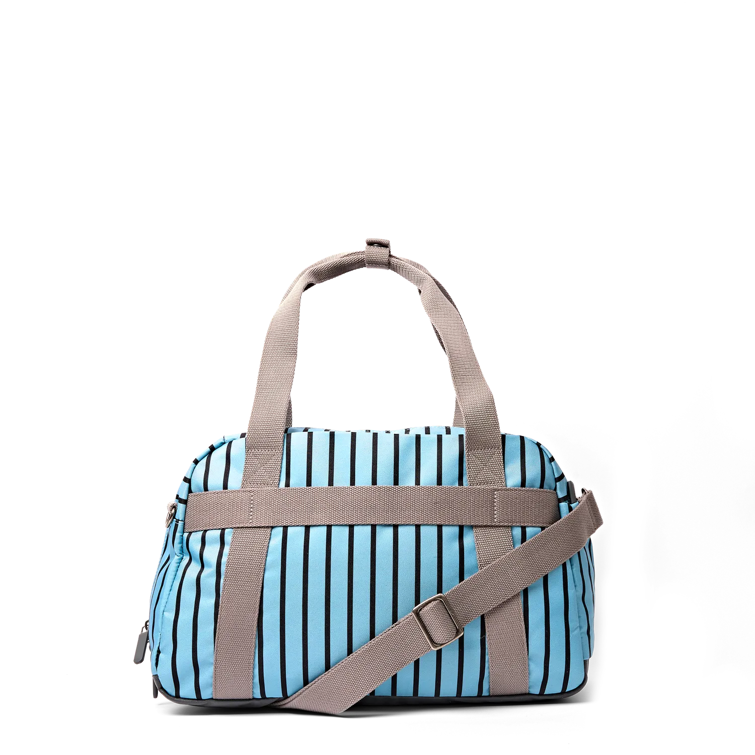 Roka London Gatwick duffel taske Blue Stripe med laptoprum