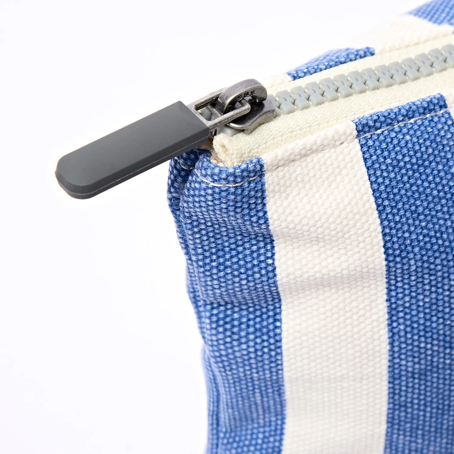 Roka London Maida Vale pouch Denim Stripe Small