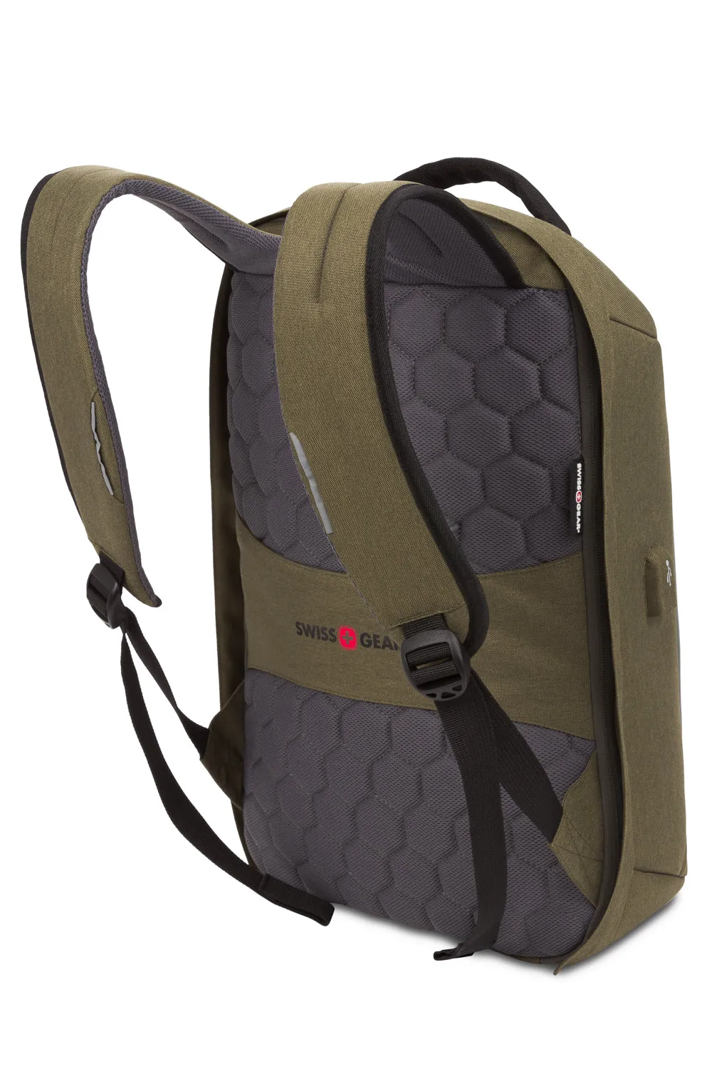 SWISSGEAR 2713 laptoprygsæk olivengrøn 16" tyverisikret