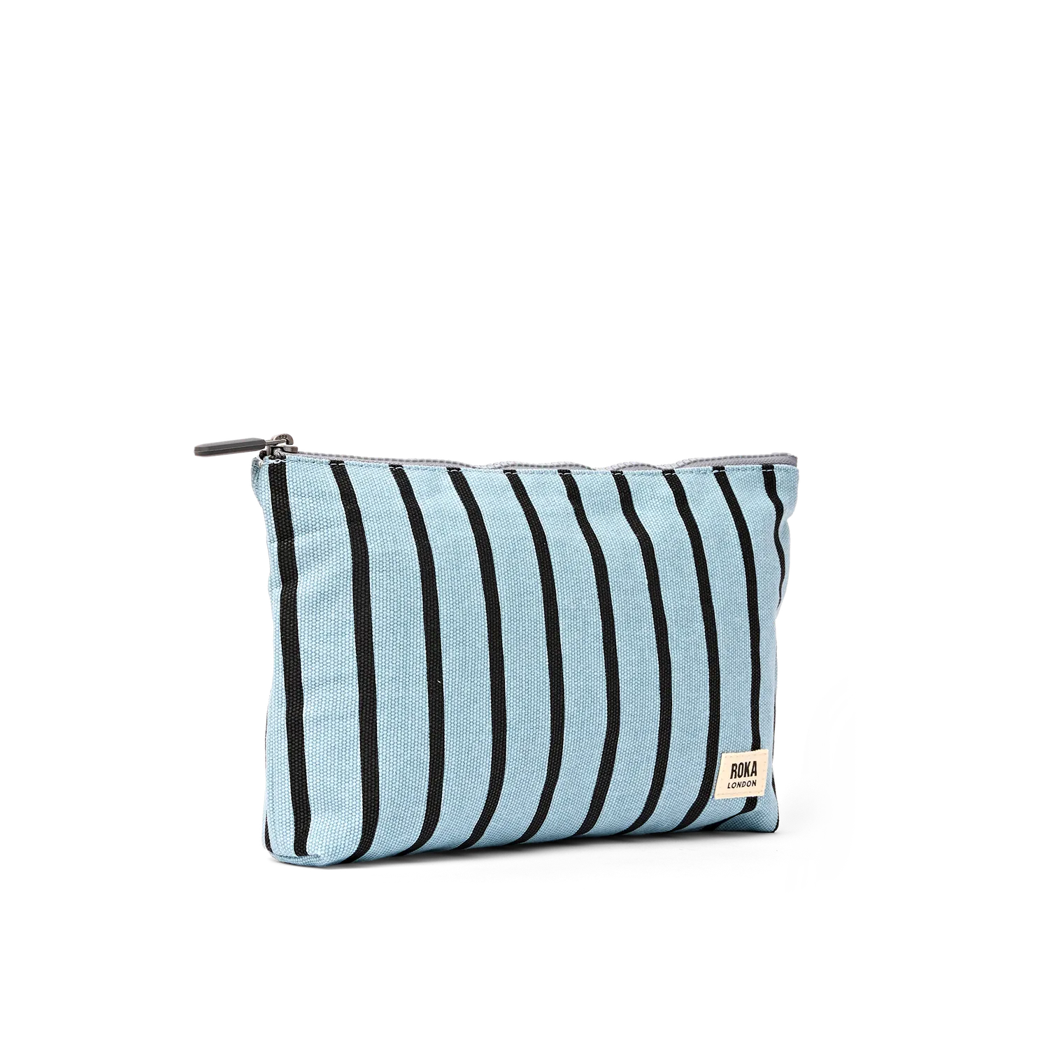 Roka London Maida Vale Blue Stripe pouch Small 1,2 liter