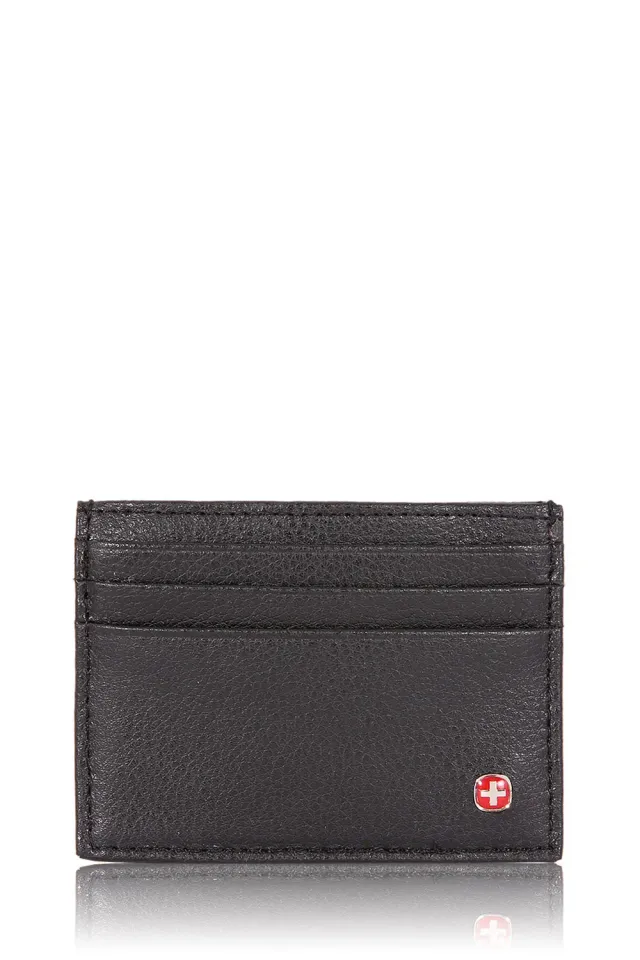 Swissgear Seven Pocket kortholder sort læder