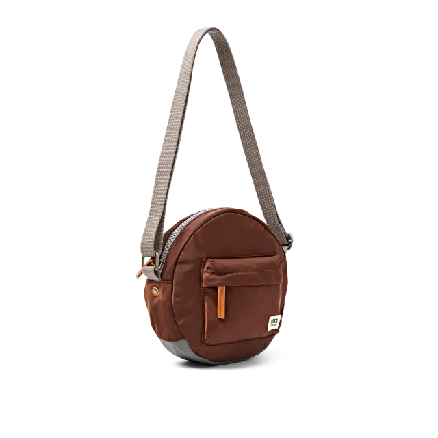 Roka London Paddington crossbody taske Small Rocky Road rund
