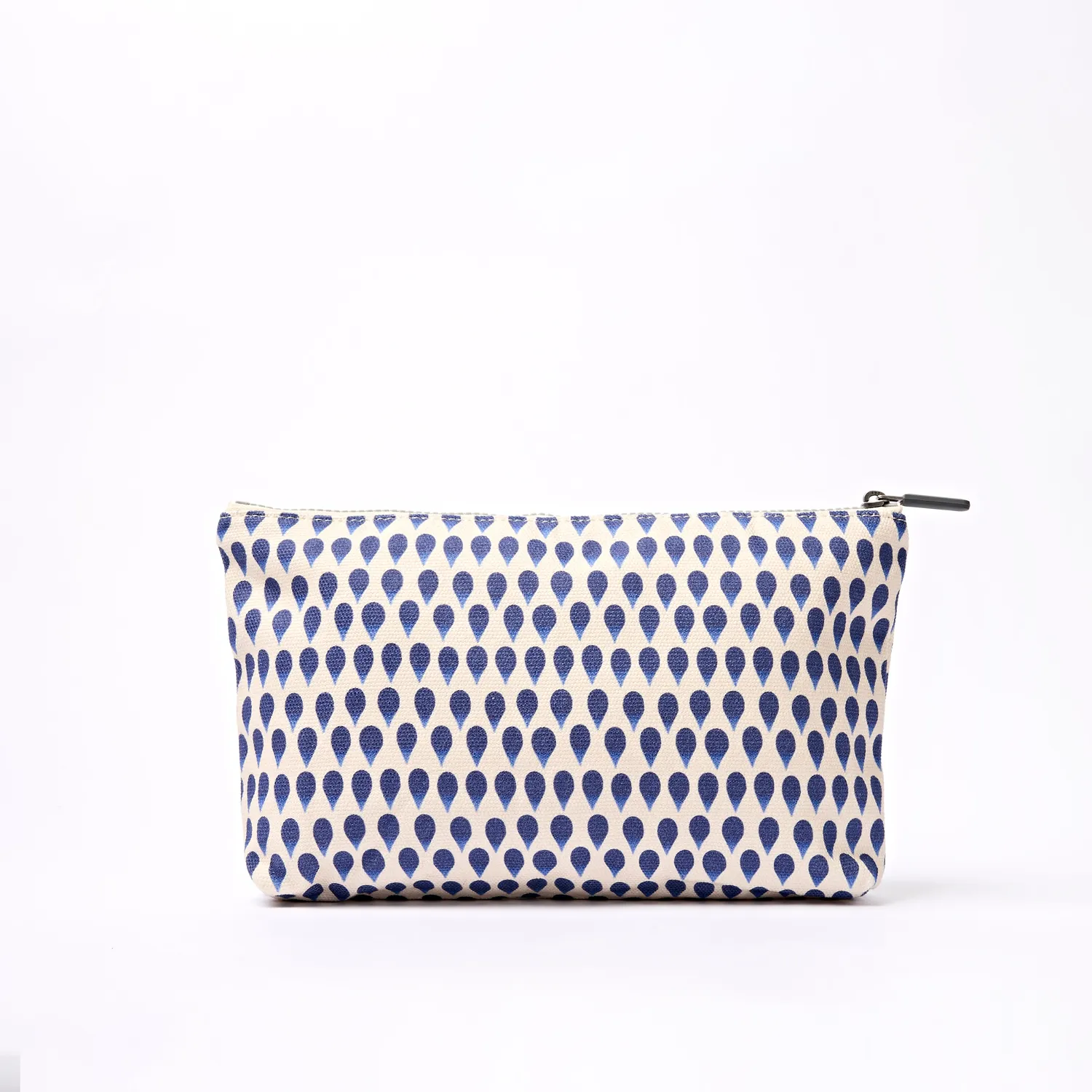 Roka London Maida pouch denim rain indigo small