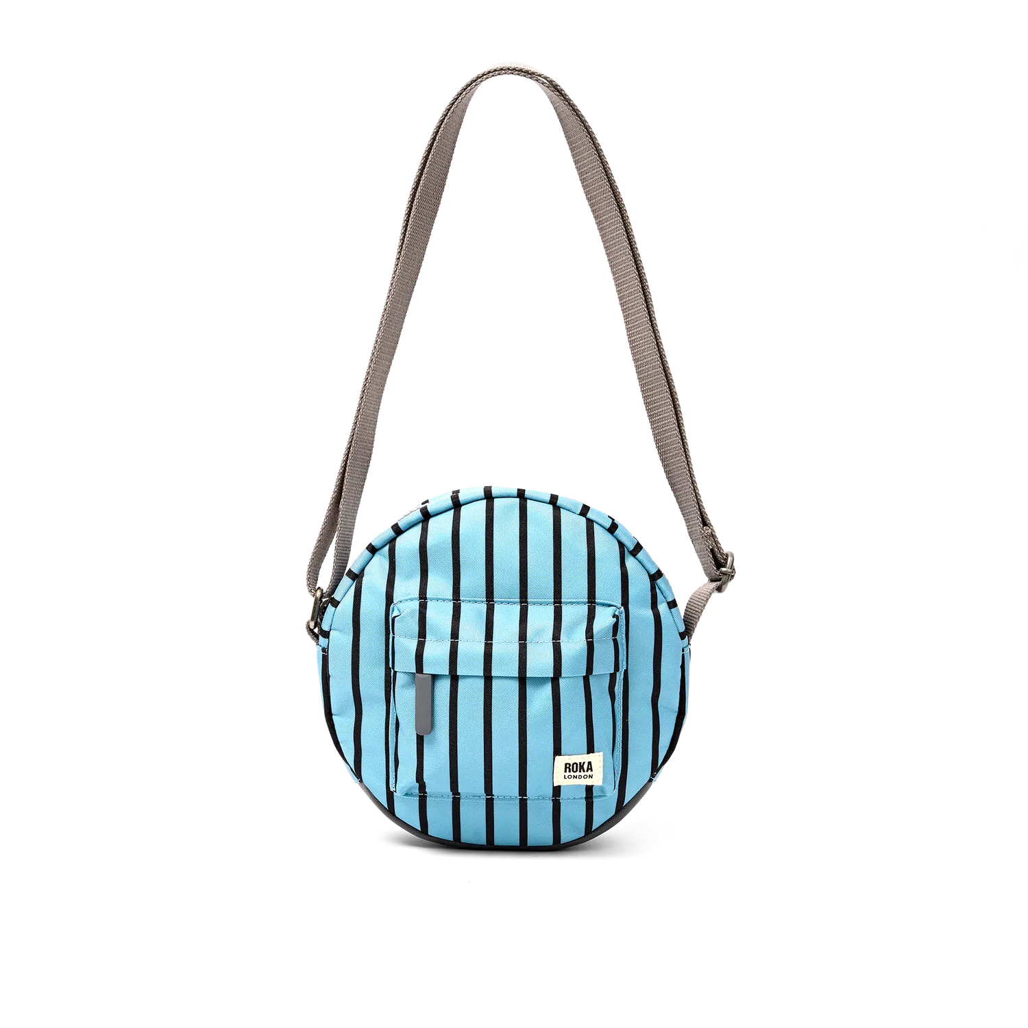 Roka London Paddington crossbody taske Blue Stripe Small